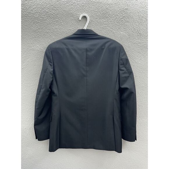 Apt 9 Mens Blazer Size 38S Black Two Button Up Sports Coat - Picture 8 of 12